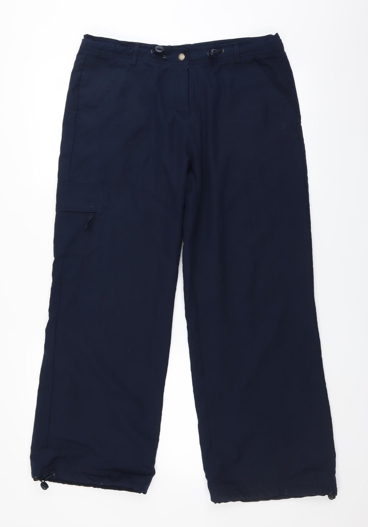 Olympus Womens Blue   Cargo Trousers Size 14 L28 in