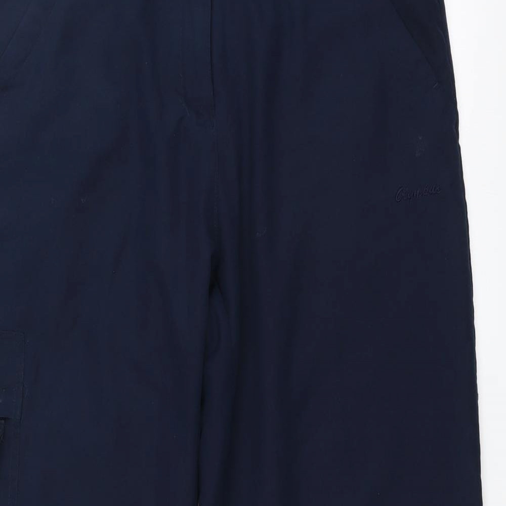 Olympus Womens Blue   Cargo Trousers Size 14 L28 in