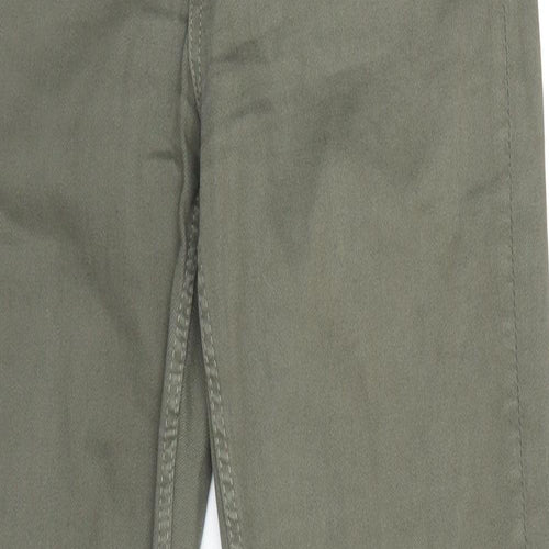 H&M Womens Green  Denim Straight Jeans Size 10 L27 in