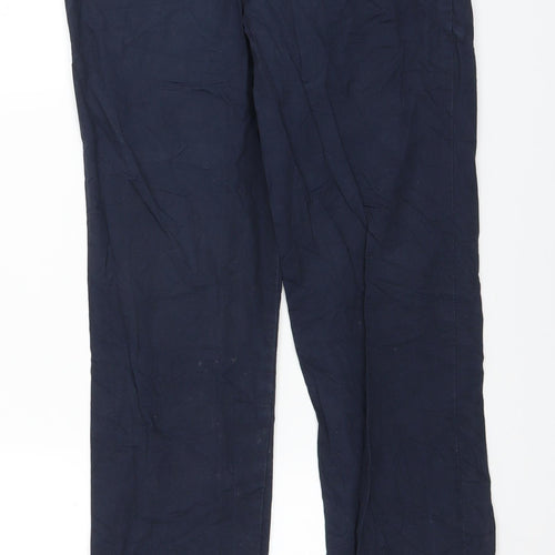 Ralph Lauren Womens Blue  Canvas Trousers  Size 12 L27 in