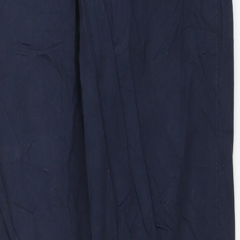 Ralph Lauren Womens Blue  Canvas Trousers  Size 12 L27 in