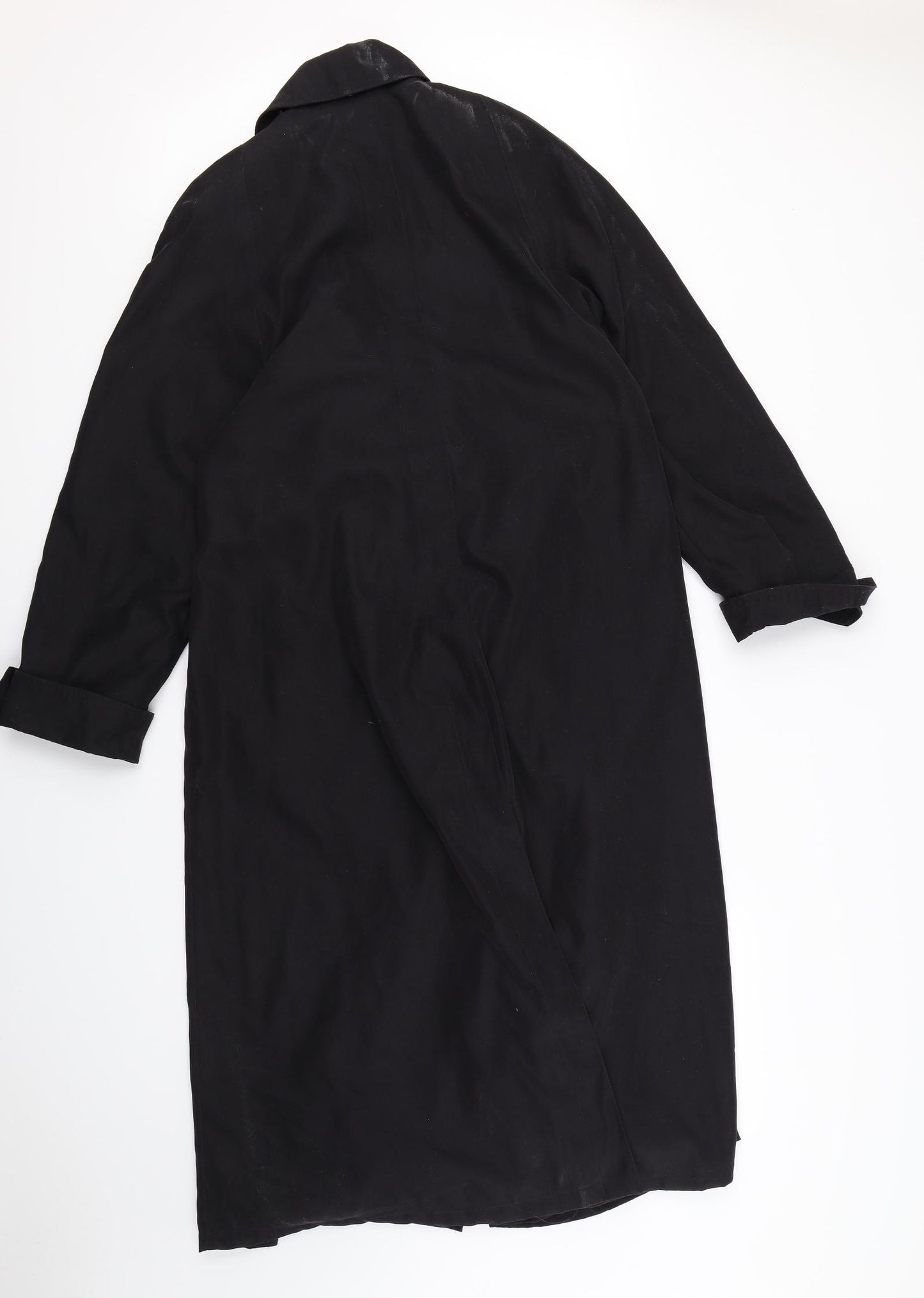 Cloud Nine Mens Black   Trench Coat Coat Size S