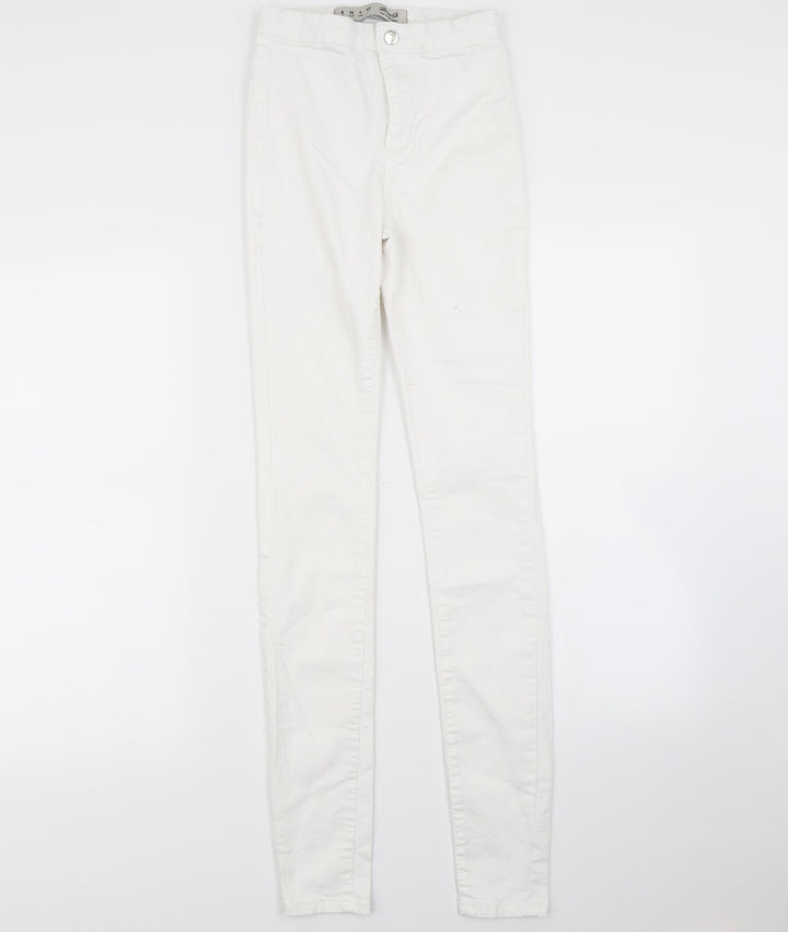 Denim & Co. Womens White Skinny Jeans Size 8 L28 in