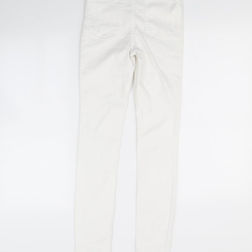 Denim & Co. Womens White   Skinny Jeans Size 8 L28 in