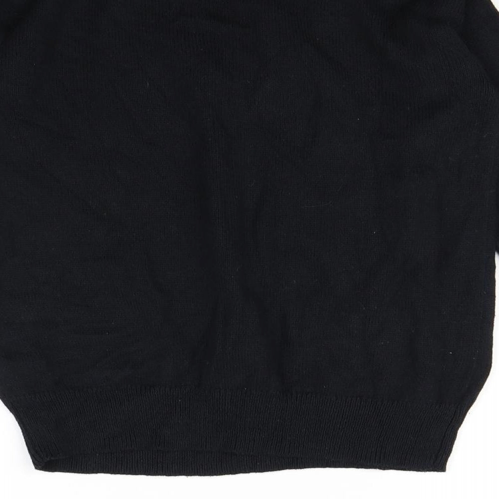 TU Womens Black   Pullover Jumper Size 10  - Christmas jumper