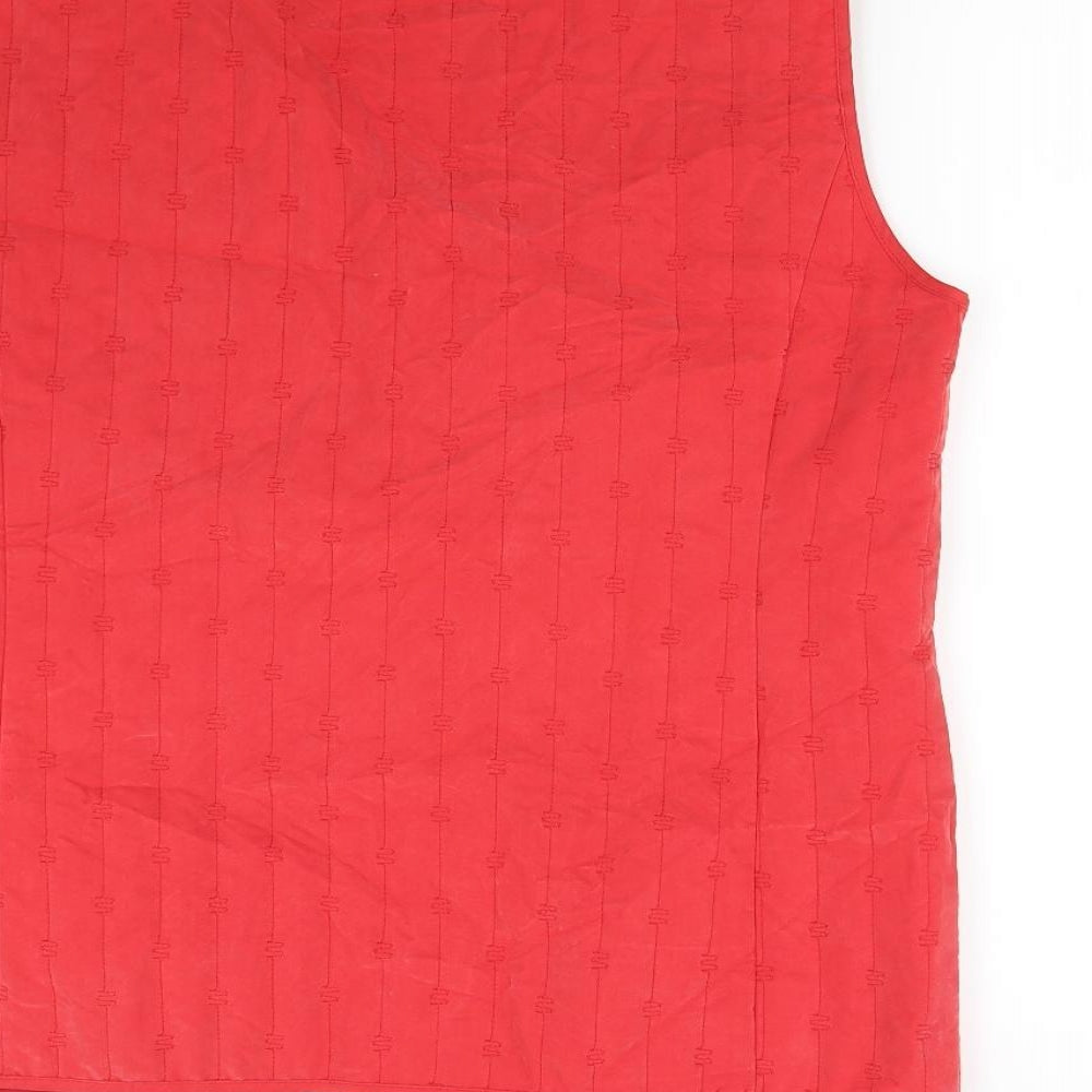 Preworn Womens Red   Gilet Coat Size 12