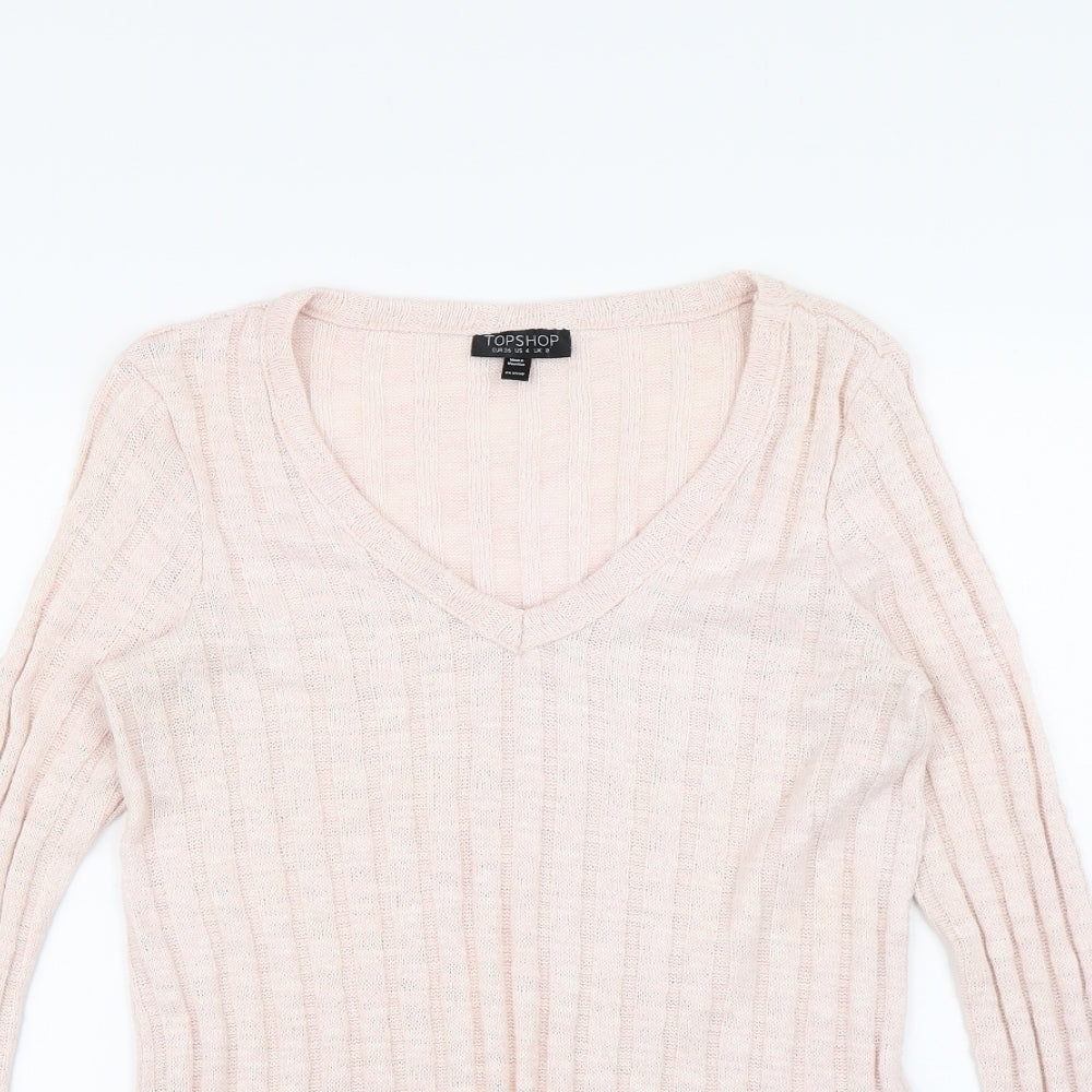 Topshop Womens Pink   Pullover Jumper Size 8