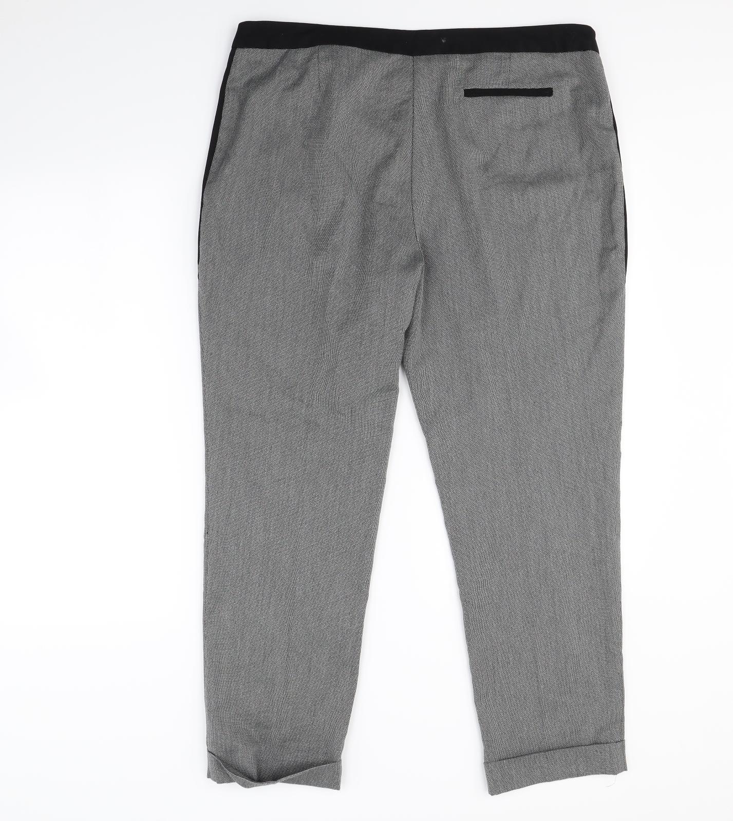 George Womens Grey   Dress Pants Trousers Size 14 L28 in