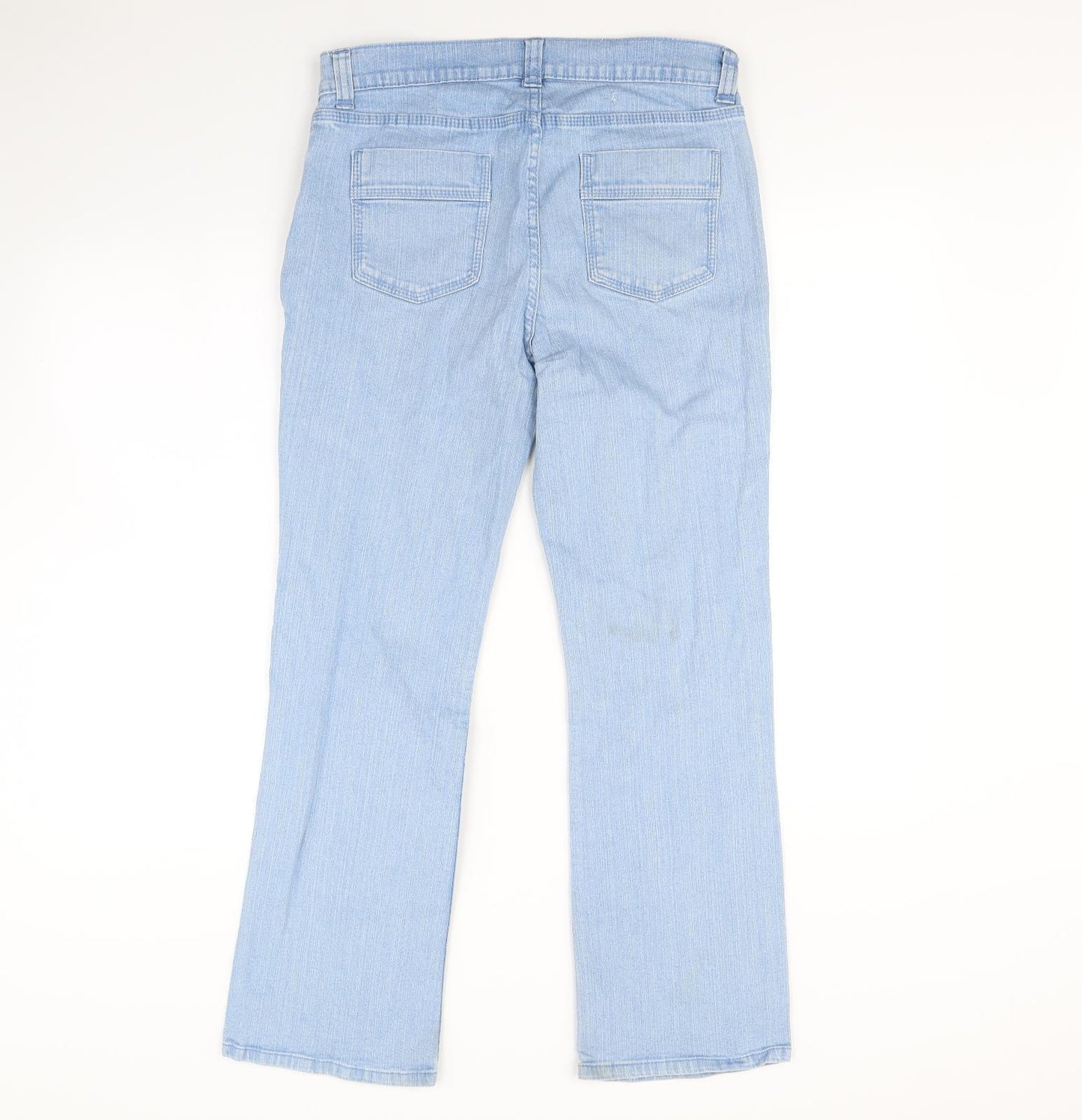 M&S Womens Blue   Flared Jeans Size 12 L28 in