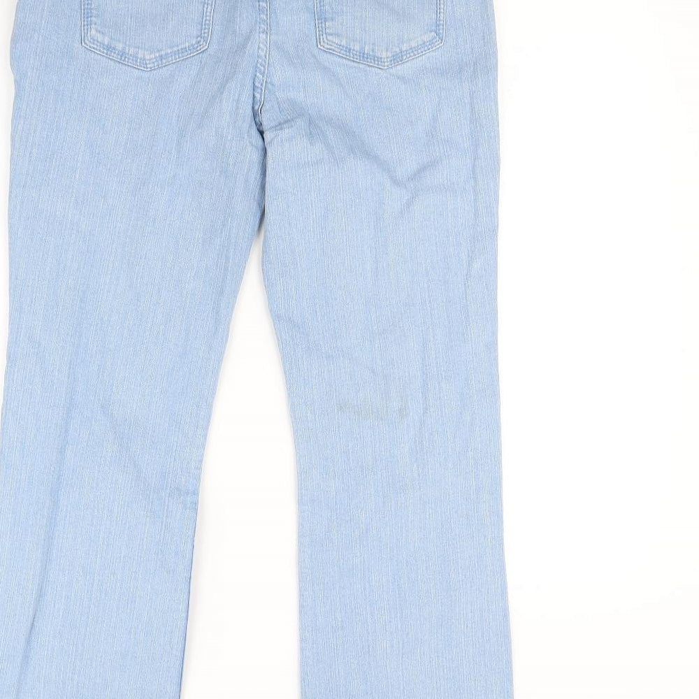 M&S Womens Blue   Flared Jeans Size 12 L28 in