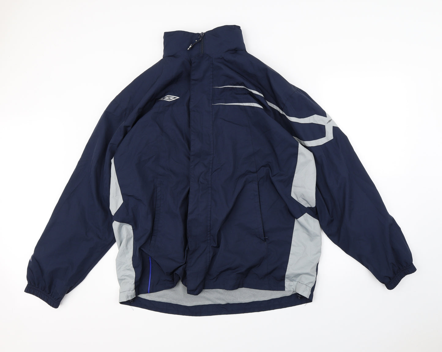 Umbro Mens Blue   Rain Coat Coat Size XL