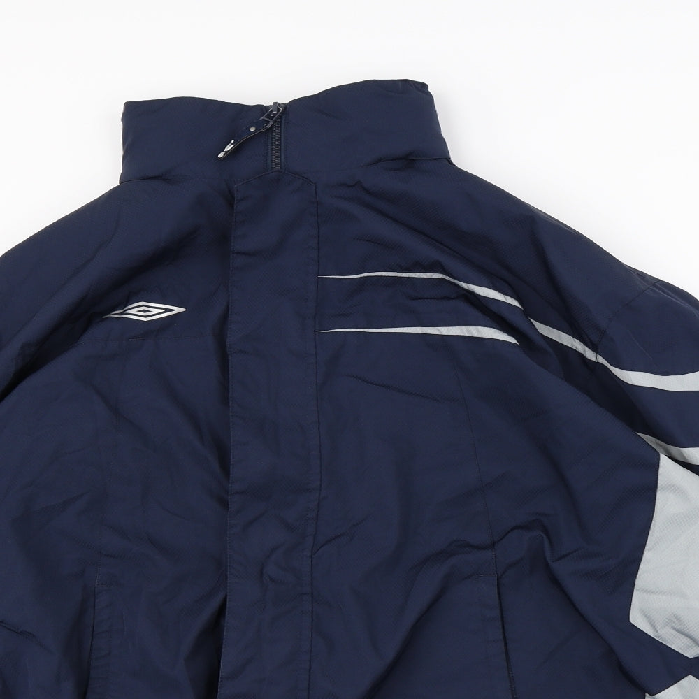 Umbro Mens Blue   Rain Coat Coat Size XL