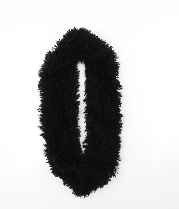 Preworn Womens Black    Scarf