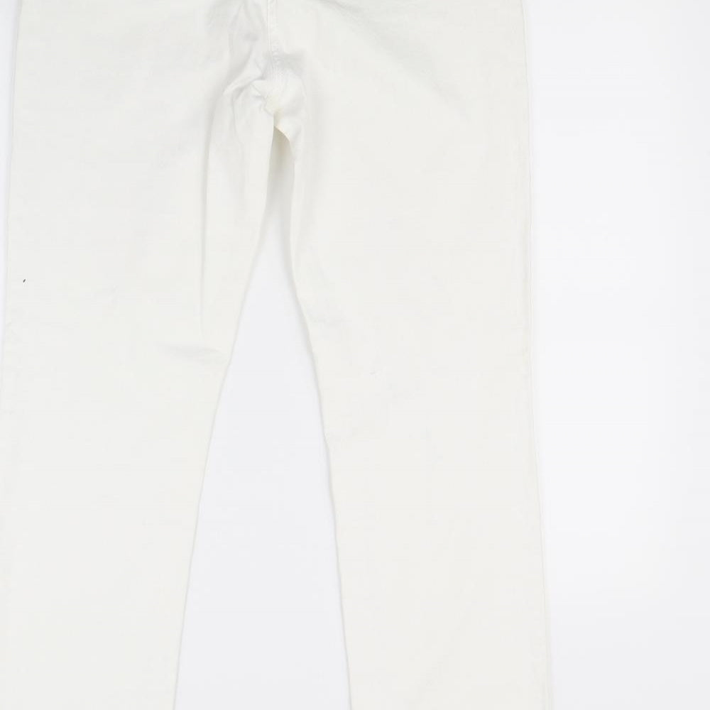 Rocha John Rocha Womens White   Straight Jeans Size 14 L29 in