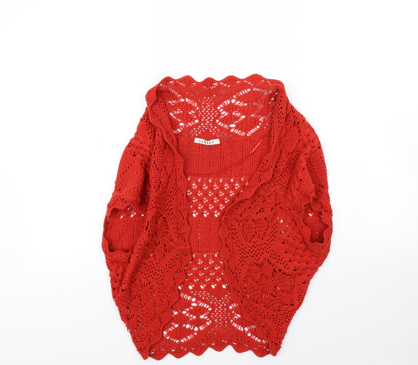 George Womens Red   Cardigan Jumper Size 20