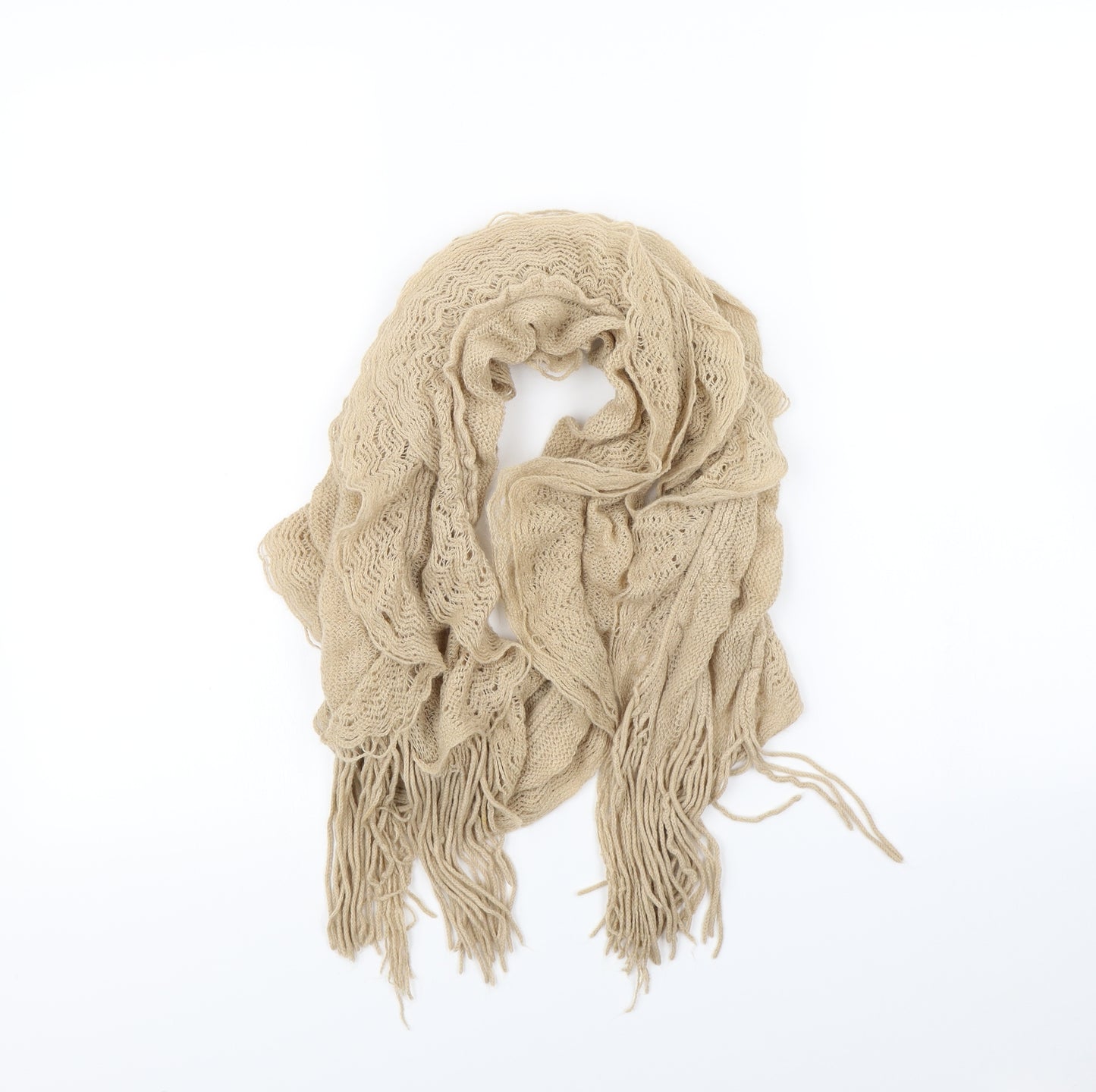 Preworn Womens Beige    Scarf