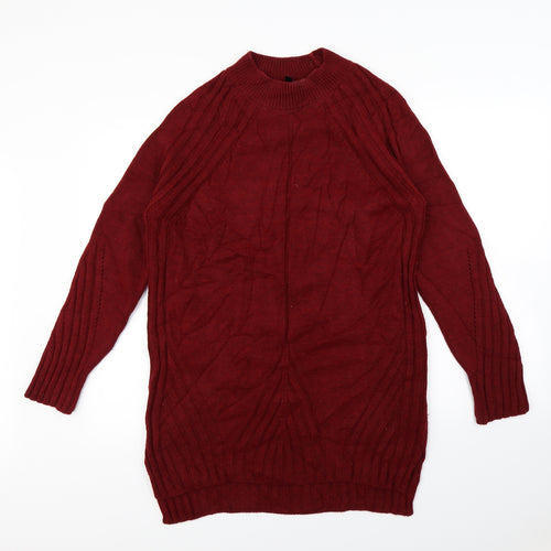 Topshop Womens Red   Pullover Jumper Size 10