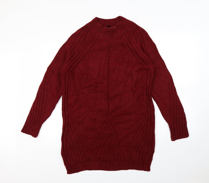 Topshop Womens Red   Pullover Jumper Size 10