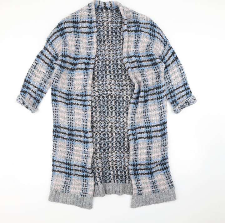 Warehouse Womens Multicoloured Check Cardigan Jumper Size S