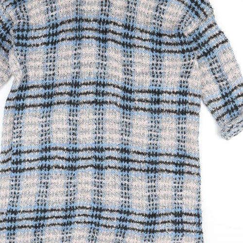 Warehouse Womens Multicoloured Check  Cardigan Jumper Size S