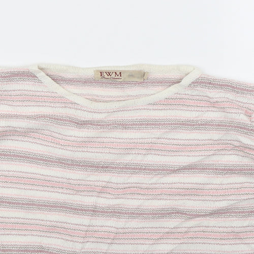 EWM Womens Multicoloured Striped  Pullover Jumper Size 14