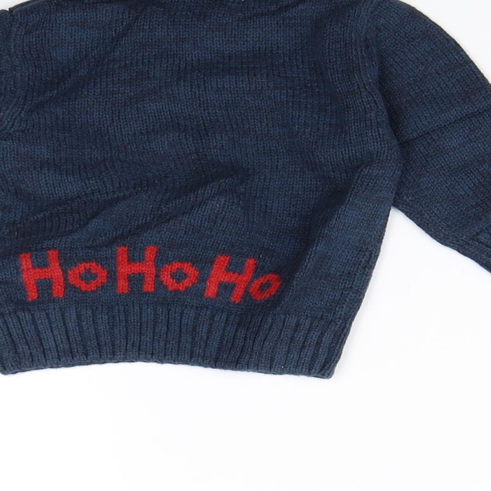 NEXT Baby Blue   Pullover Jumper Size 3-6 Months  - Christmas jumper
