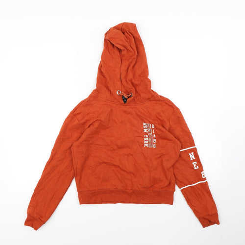 New Look Boys Orange   Pullover Hoodie Size 10 Years