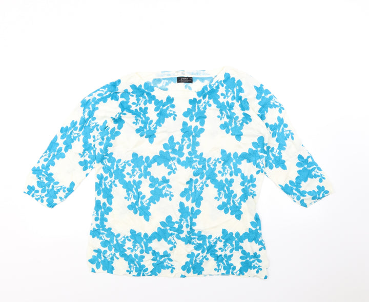 Papaya Womens Black Floral  Pullover Sweatshirt Size 16