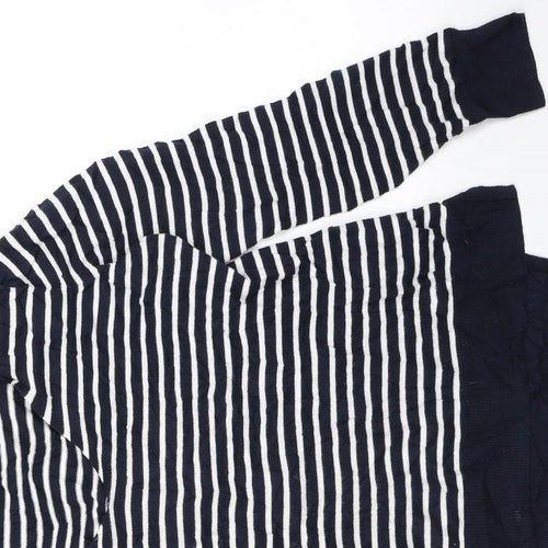 Gap Womens Blue Striped  Pullover Jumper Size M