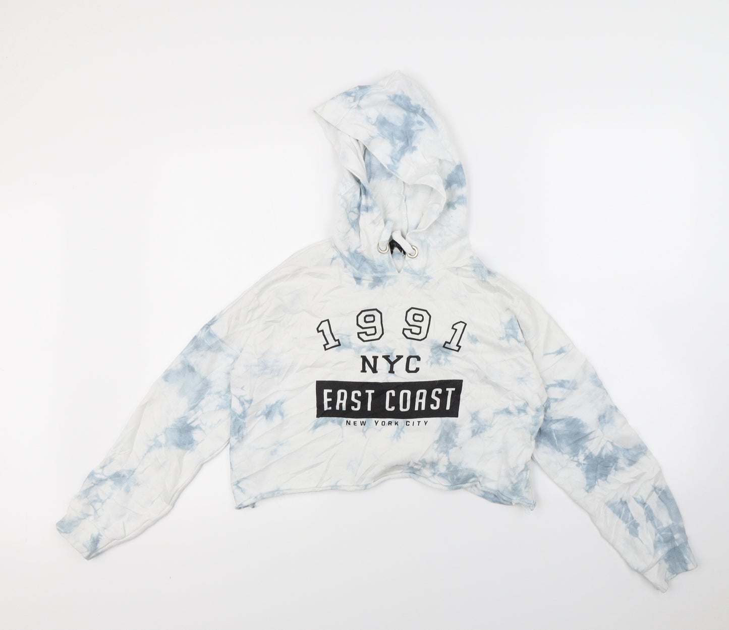 New Look Girls White   Pullover Hoodie Size 12 Years