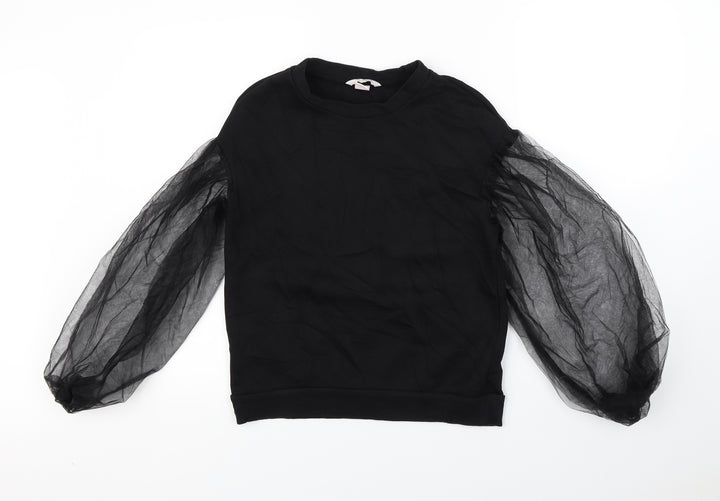 H&M Womens Black Pullover Jumper Size XS