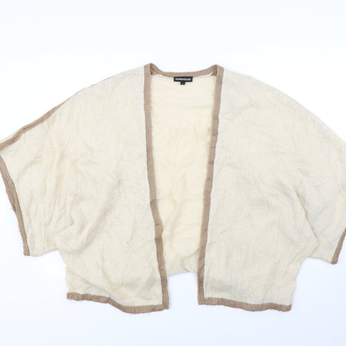 Warehouse Womens Beige   Cardigan Jumper Size L