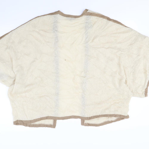 Warehouse Womens Beige   Cardigan Jumper Size L