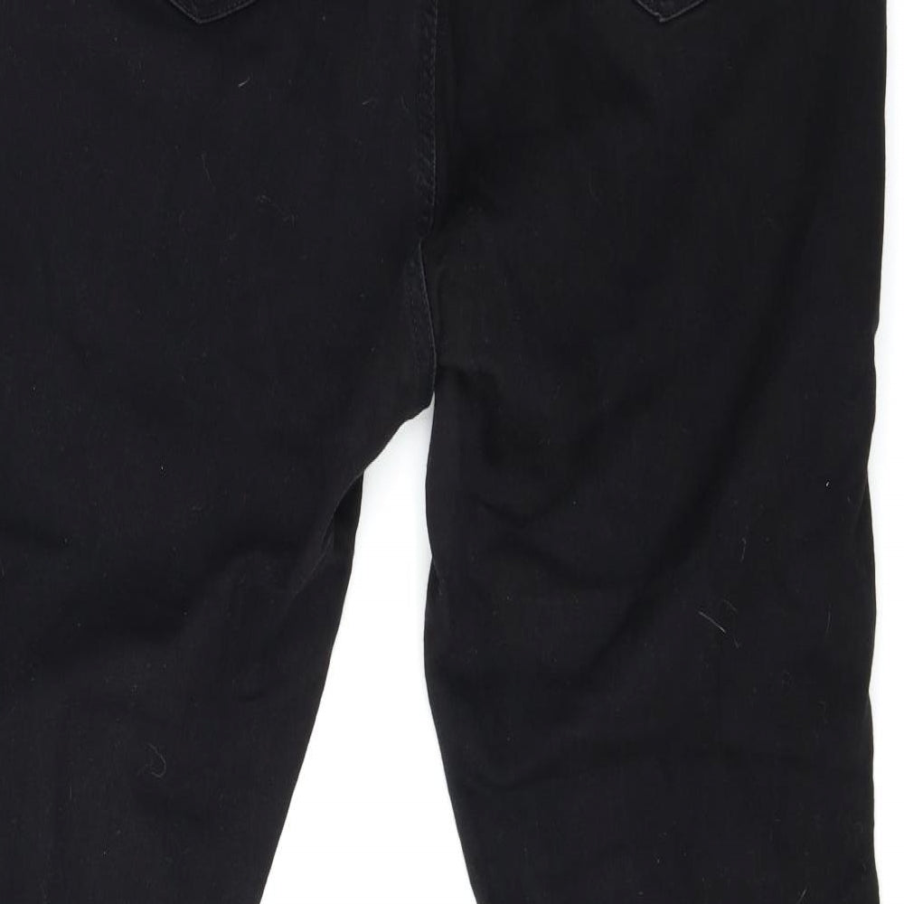 Dorothy Perkins Womens Black  Denim Skinny Jeans Size 14 L29 in