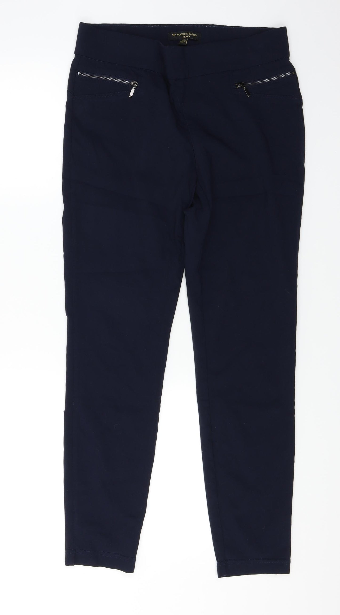 Massimo Fabbro Womens Blue   Trousers  Size 10 L27 in