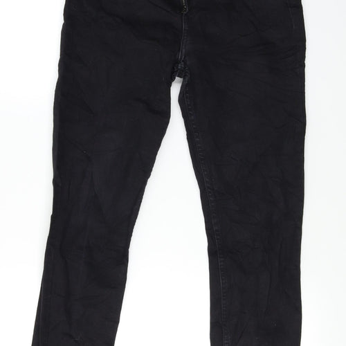 Preworn Womens Black  Denim Skinny Jeans Size 27 L27 in