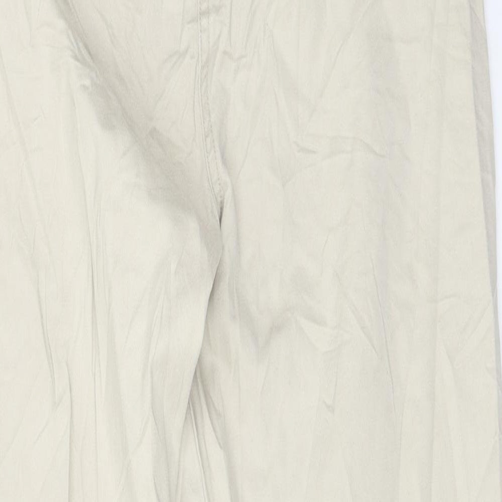 Wallis Womens Beige   Cargo Trousers Size 16 L30 in