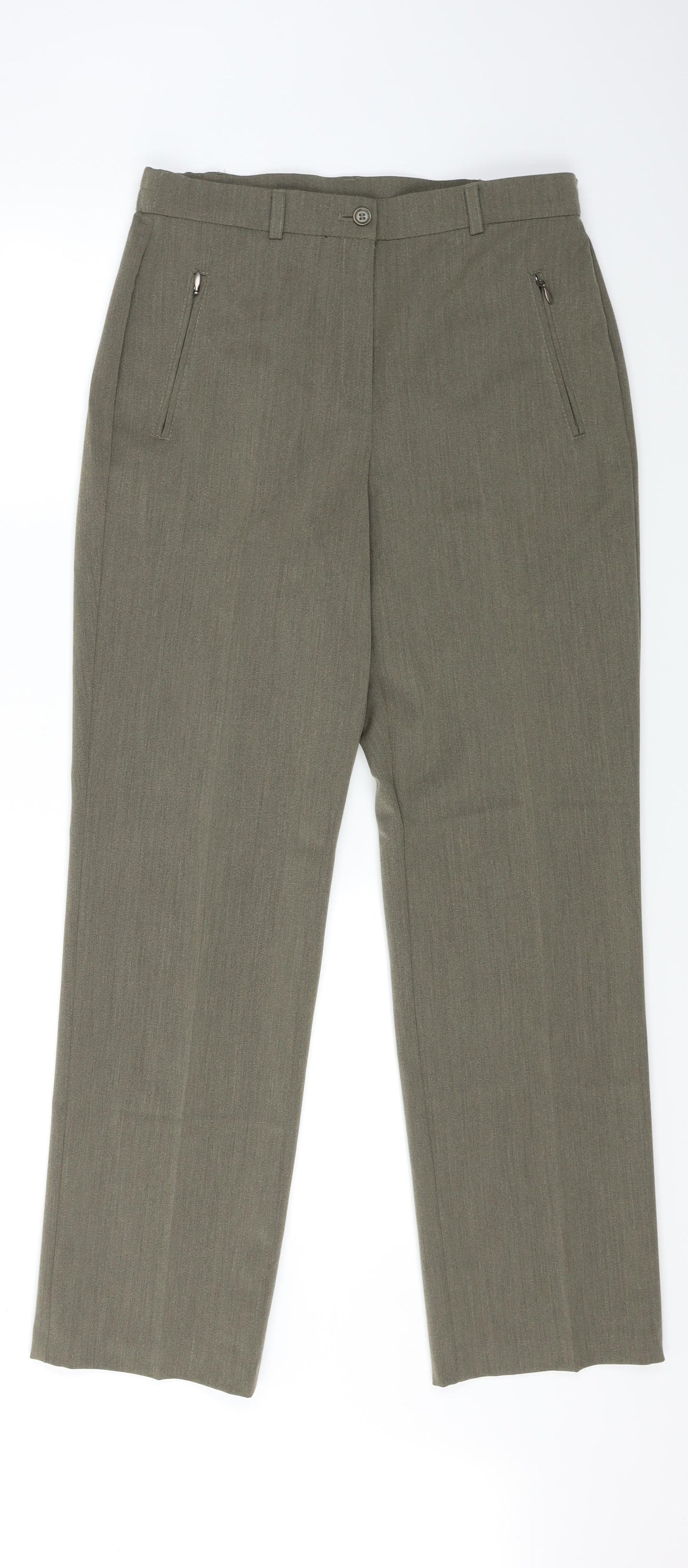 Marks and Spencer Womens Beige   Trousers  Size 10 L26 in