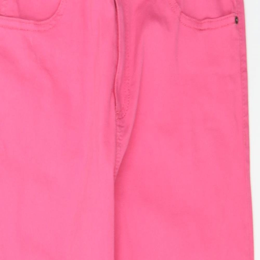 M&S Womens Pink  Denim Skinny Jeans Size 14 L26 in