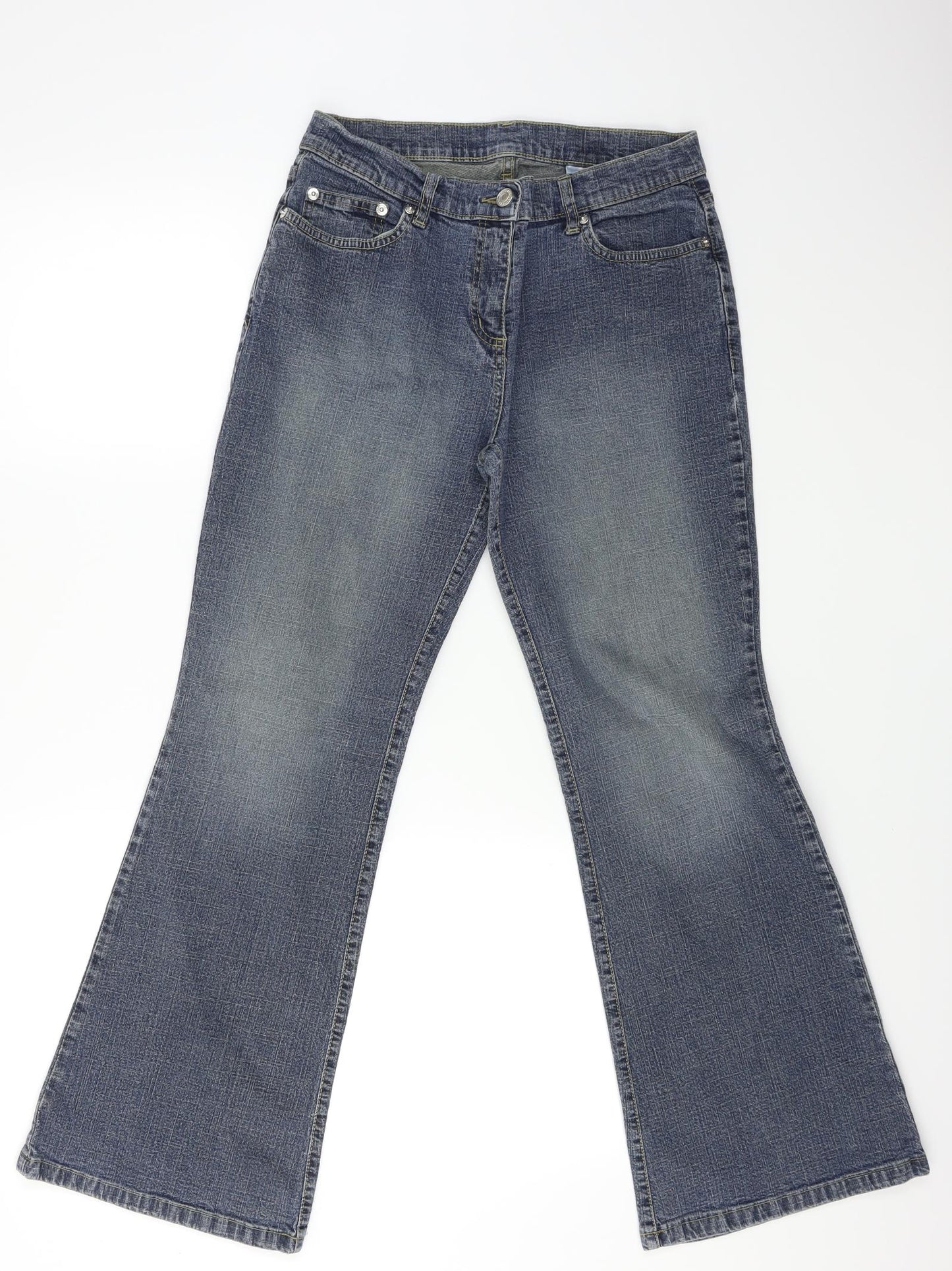 NEXT Womens Blue  Denim Straight Jeans Size 12 L28 in