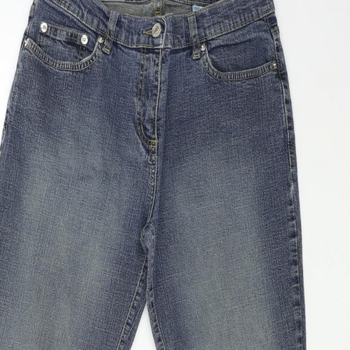 NEXT Womens Blue  Denim Straight Jeans Size 12 L28 in