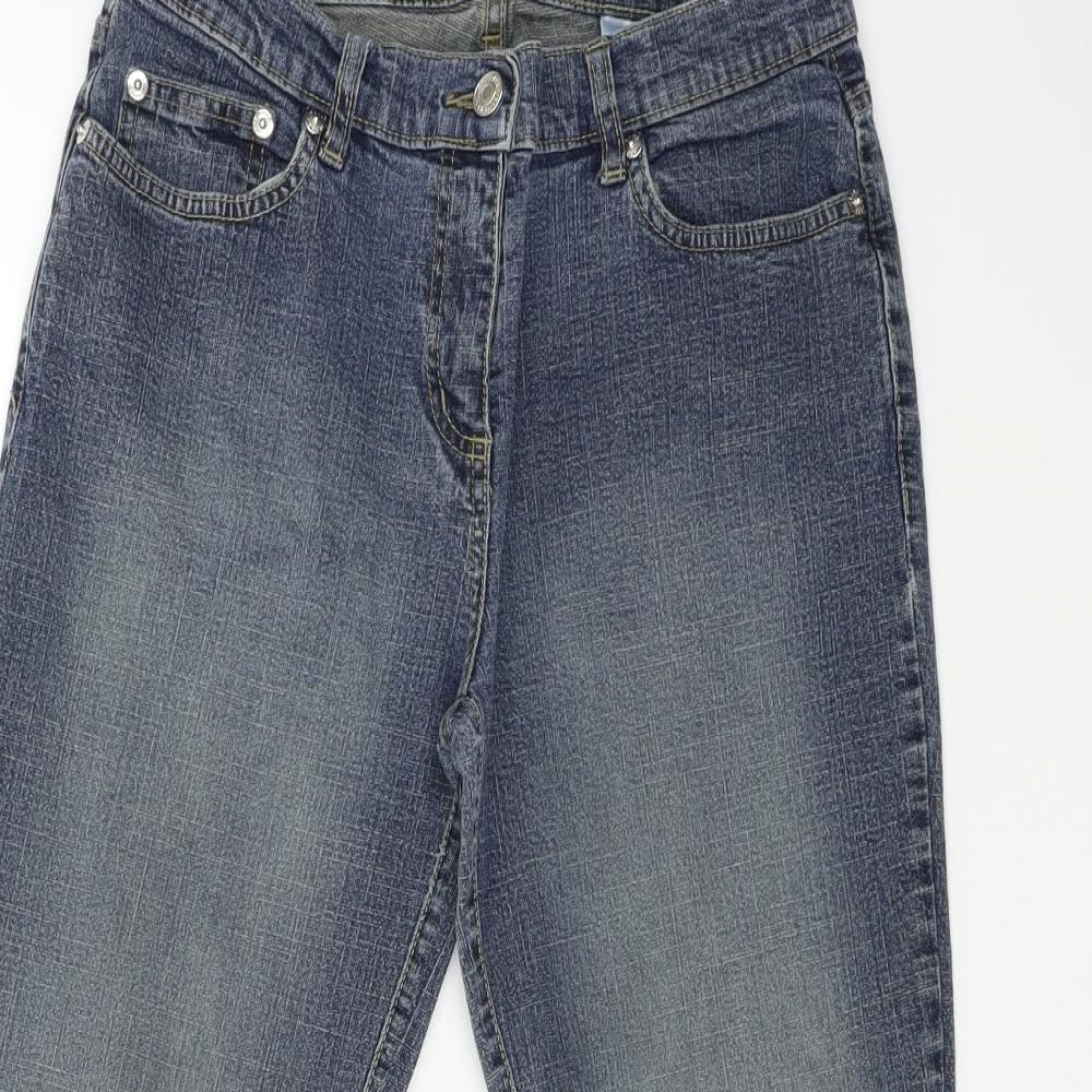 NEXT Womens Blue  Denim Straight Jeans Size 12 L28 in