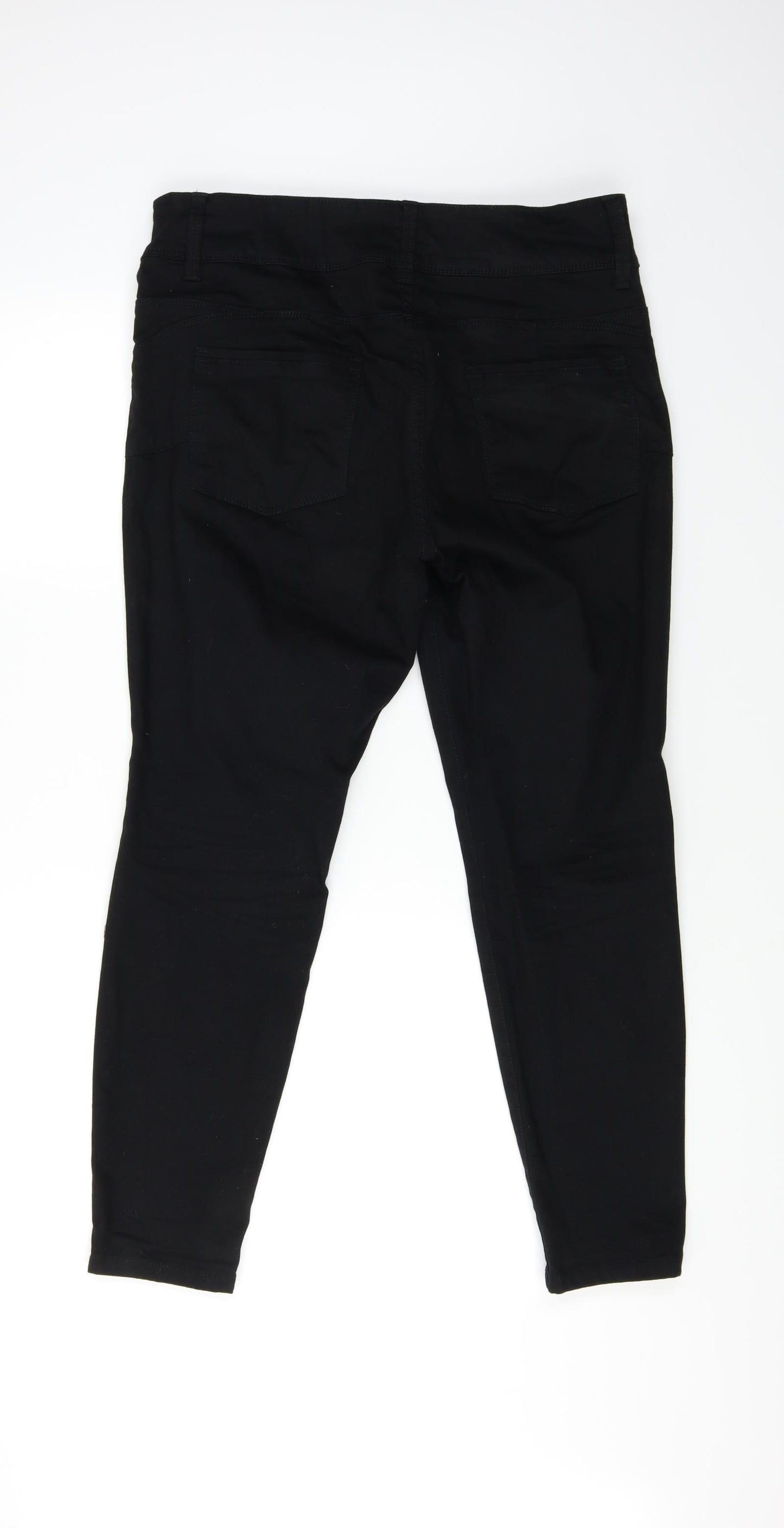 NEXT Womens Black  Denim Skinny Jeans Size 14 L27 in