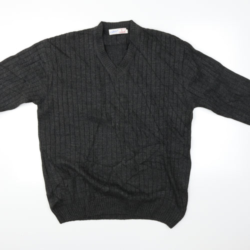 Oswal Mens Grey   Pullover Jumper Size M