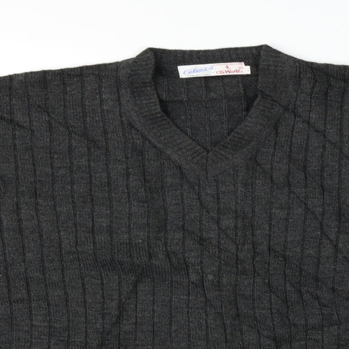 Oswal Mens Grey   Pullover Jumper Size M