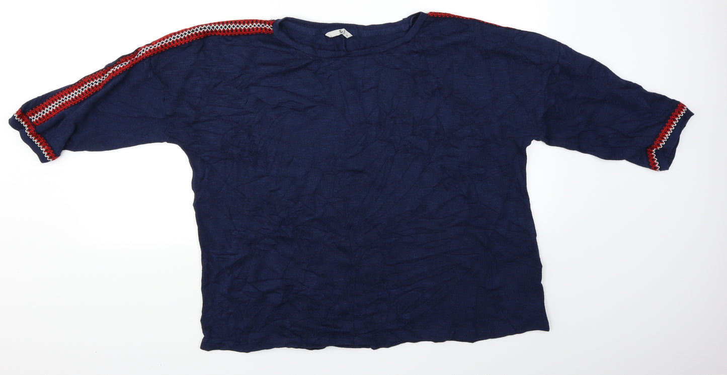 TU Womens Blue   Basic Blouse Size 20