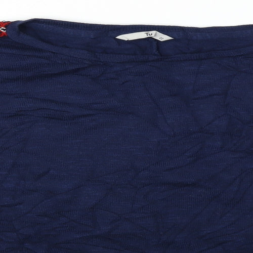 TU Womens Blue   Basic Blouse Size 20