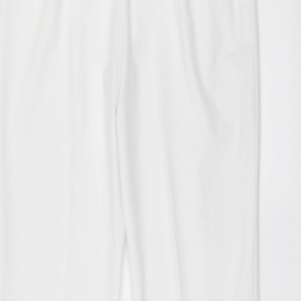 BASSINI Womens White   Trousers  Size 12 L24 in
