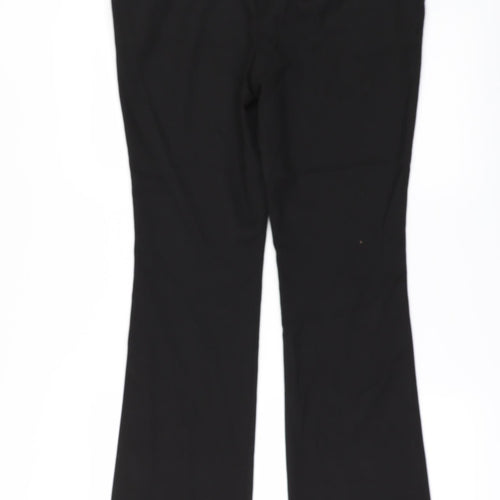 NEXT Womens Black   Trousers  Size 10 L29 in - Side zip