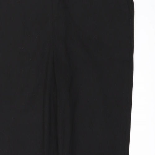 NEXT Womens Black   Trousers  Size 10 L29 in - Side zip